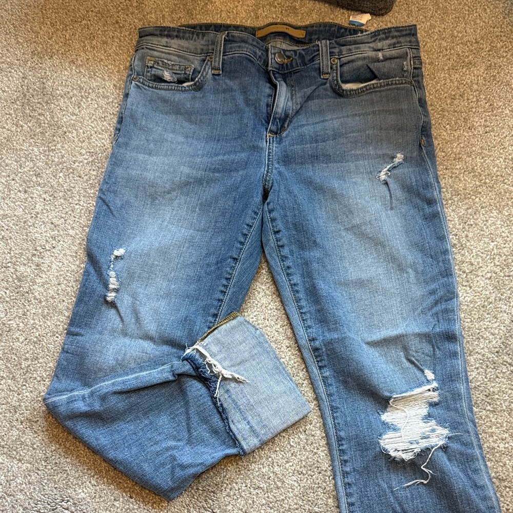 Joe's Jeans Light Blue Distressed Skinny Jeans